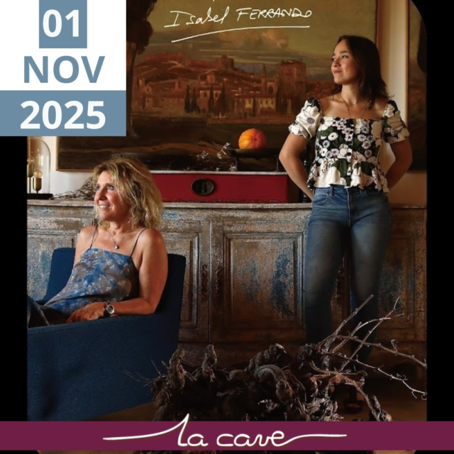 📅 𝗦𝗮𝗺𝗲𝗱𝗶 𝟭𝗲𝗿 𝗻𝗼𝘃𝗲𝗺𝗯𝗿𝗲 – Famille Isabel Ferrando

On vous emmène dans le sud de la Vallée du Rhône avec un domaine rare : 𝗙𝗮𝗺𝗶𝗹𝗹𝗲 𝗜𝘀𝗮𝗯𝗲𝗹 𝗙𝗲𝗿𝗿𝗮𝗻𝗱𝗼, installé à Châteauneuf-du-Pape.

👉 À découvrir : des vins profonds, nés sur des terroirs de galets roulés, de sables et de safres. Des cuvées qui conjuguent puissance et finesse, dans un style à la fois solaire et maîtrisé.

Guillemette Ferrando sera présente à La Cave toute la journée pour partager sa vision du domaine, faire déguster les cuvées et échanger autour de ces grands terroirs rhodaniens.

🍷 Dégustation gratuite
📍 À La Cave – Cholet
👤 En présence de Guillemette Ferrando
🕙 De 10h à 19h

🎯 Une belle occasion de découvrir une grande maison du Rhône Méridionale. 

#degustation #valleedurhone #chateauneufdupape #domaineviticole #cavisteindependant #cholet #cholet @guillemette_ferrando