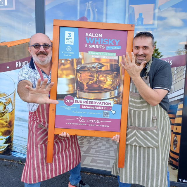 📢 J-5 L'événement approche à grands pas ! 🔥
Le 3 octobre, rendez-vous à L'Autre Usine pour la 7è édition du Salon Whisky & Spirits organisé par La Cave !

🥃 Dégustations
✨ Découvertes
🤝 Rencontres
🎉 Et surtout... beaucoup de plaisir à partager !

📍 L'Autre Usine
📆 3 octobre | 10h-19h
⏰ Accueil jusqu'à 17h30
🔖 Sur réservation

👉 Vous souhaitez être de la partie ? Ne tardez pas à vous inscrire !
 Soit en boutique ou sur notre site La Cave Cholet.fr
 
J-5... Préparez vos papilles, l'édition 2026 arrive ! 🥃🔥 

 #whiskyandspirits #degustations #lacavecholet #choletmaville #VoyageGustatif #cavisteindependant #Rhum #Whisky